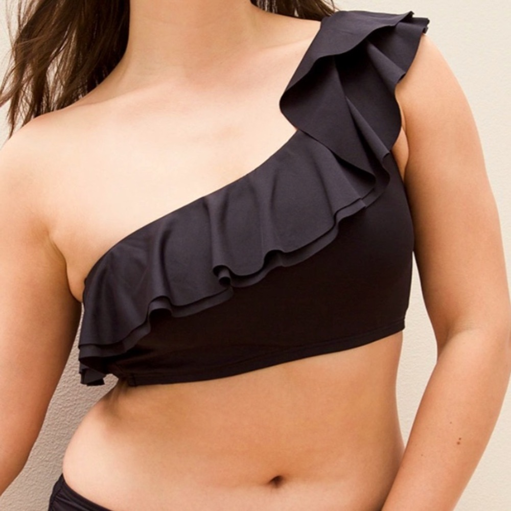 Soma Swim Ruffle One Shoulder Bikini Top